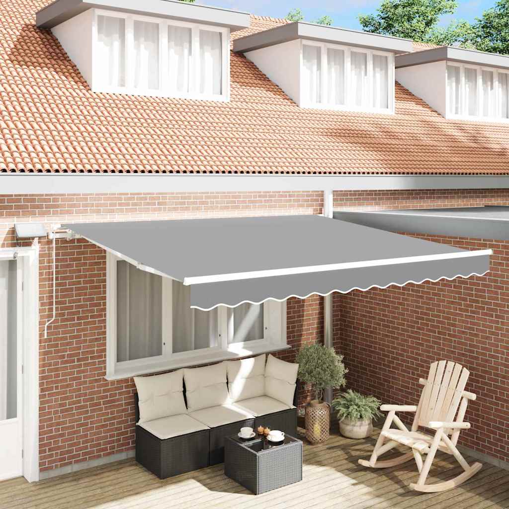 Tenda da Sole con Bianco 3 x 2,5 m Metallo - homemem39