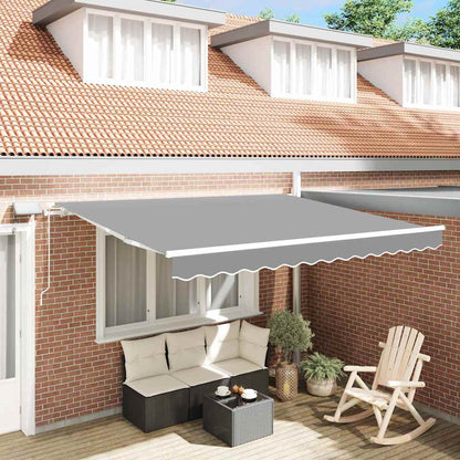 Tenda da Sole con Bianco 3 x 2,5 m Metallo - homemem39