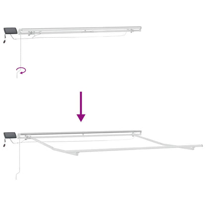 Struttura della tenda Bianco 300 x 250 cm Alluminio