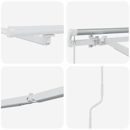 Struttura della tenda Bianco 350 x 250 cm Alluminio