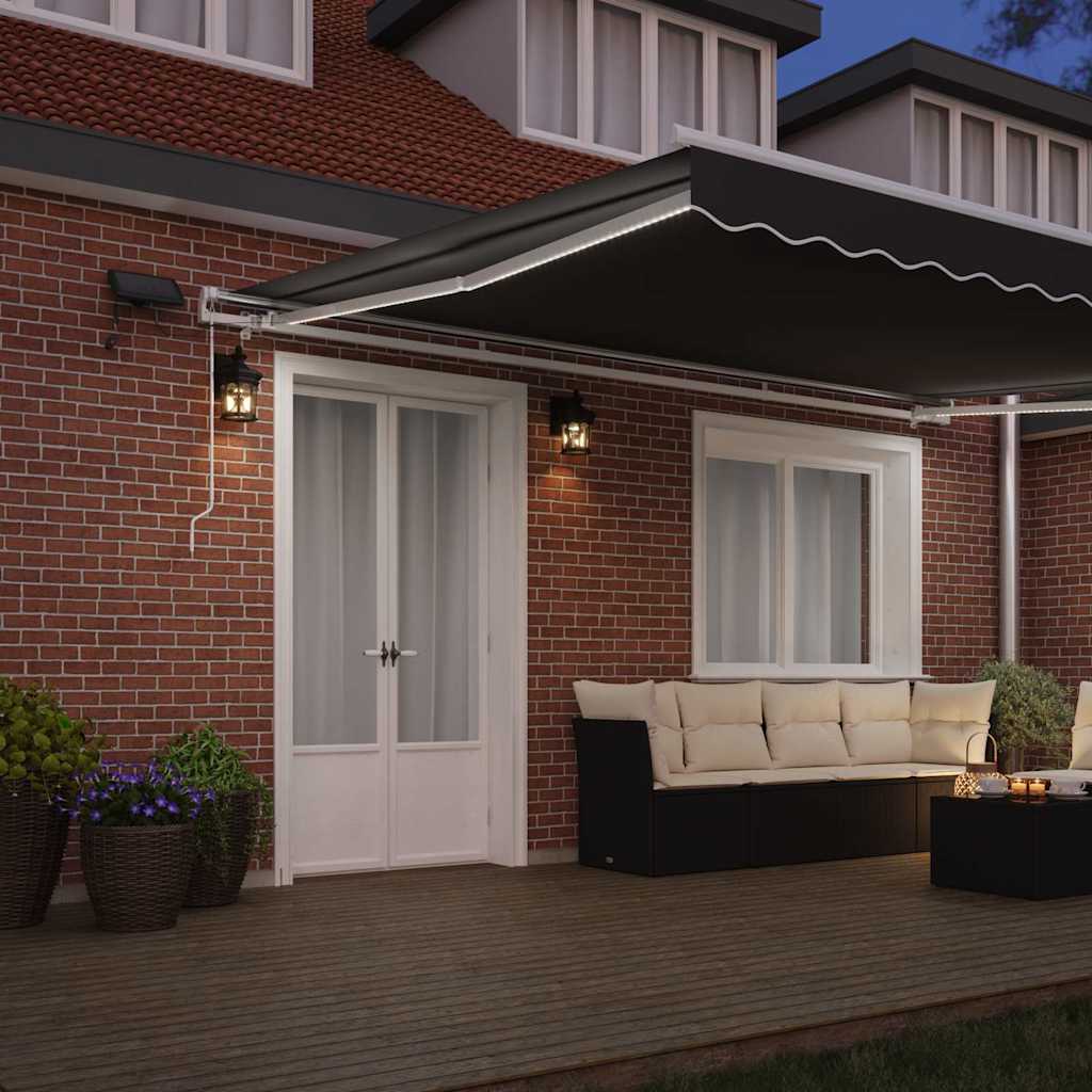 Tenda da Sole con Bianco 4 × 3 m Metallo - homemem39