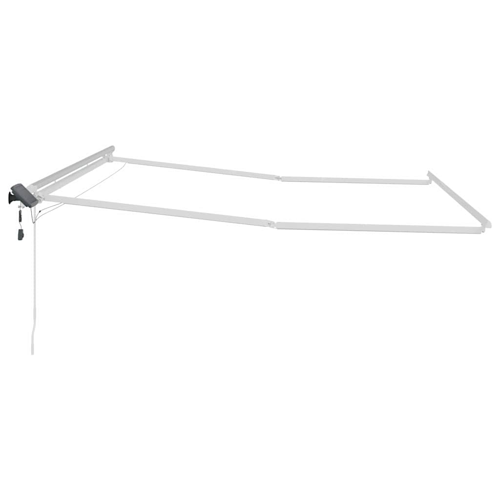 Tenda da Sole con Bianco 4 × 3 m Metallo - homemem39
