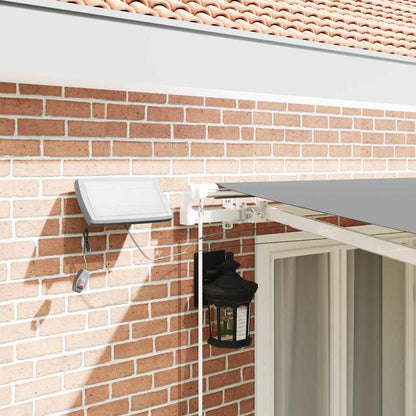 Tenda da Sole con Bianco 4,5 × 3 m Metallo - homemem39