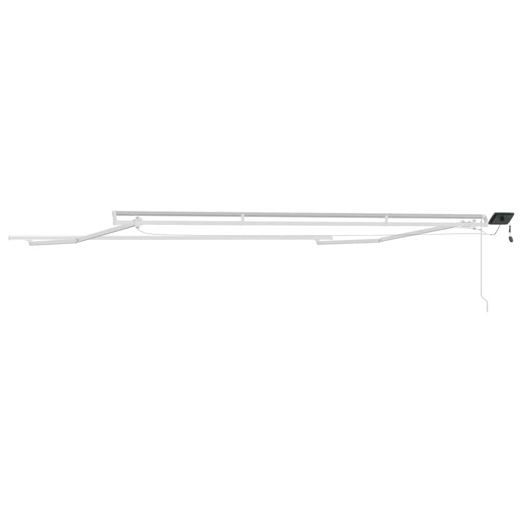 Tenda da Sole con Bianco 4,5 × 3 m Metallo - homemem39