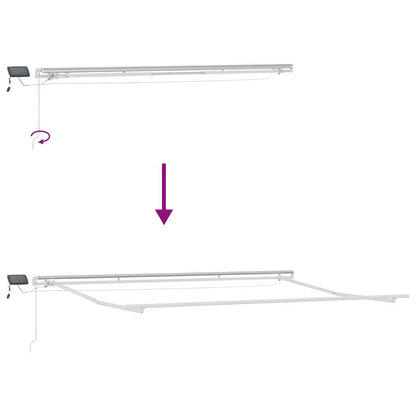 Struttura della tenda Bianco 450 × 300 cm Alluminio