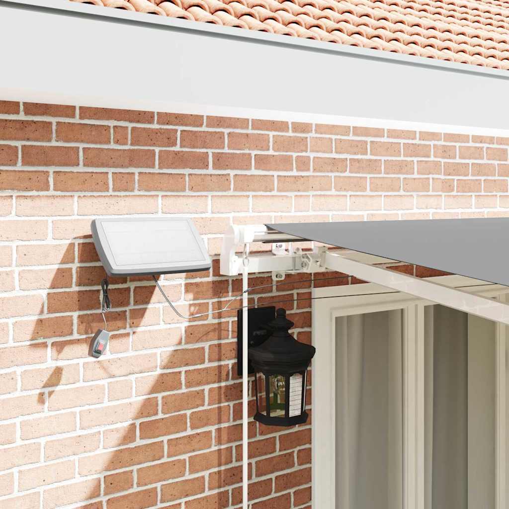 Tenda da Sole Bianco 5 x 3 m Metallo - homemem39