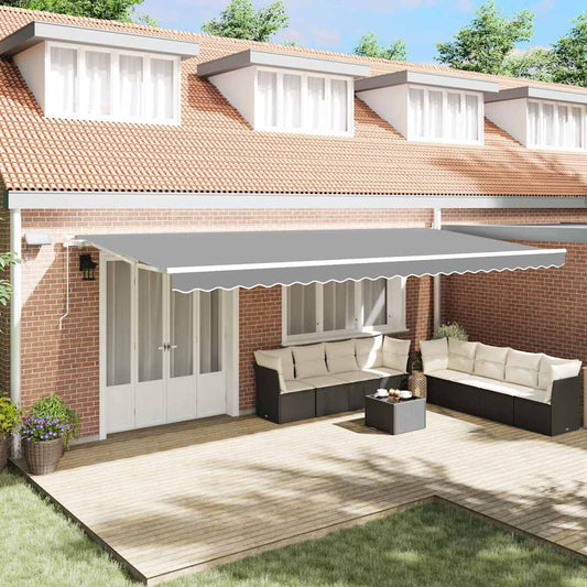 Tenda da Sole con Bianco 6 x 3 m Metallo - homemem39