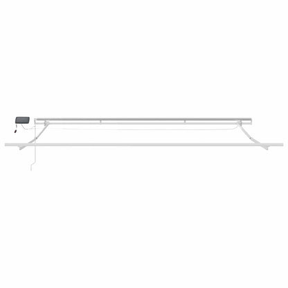 Tenda da Sole con Bianco 4 × 3,5 m Metallo - homemem39