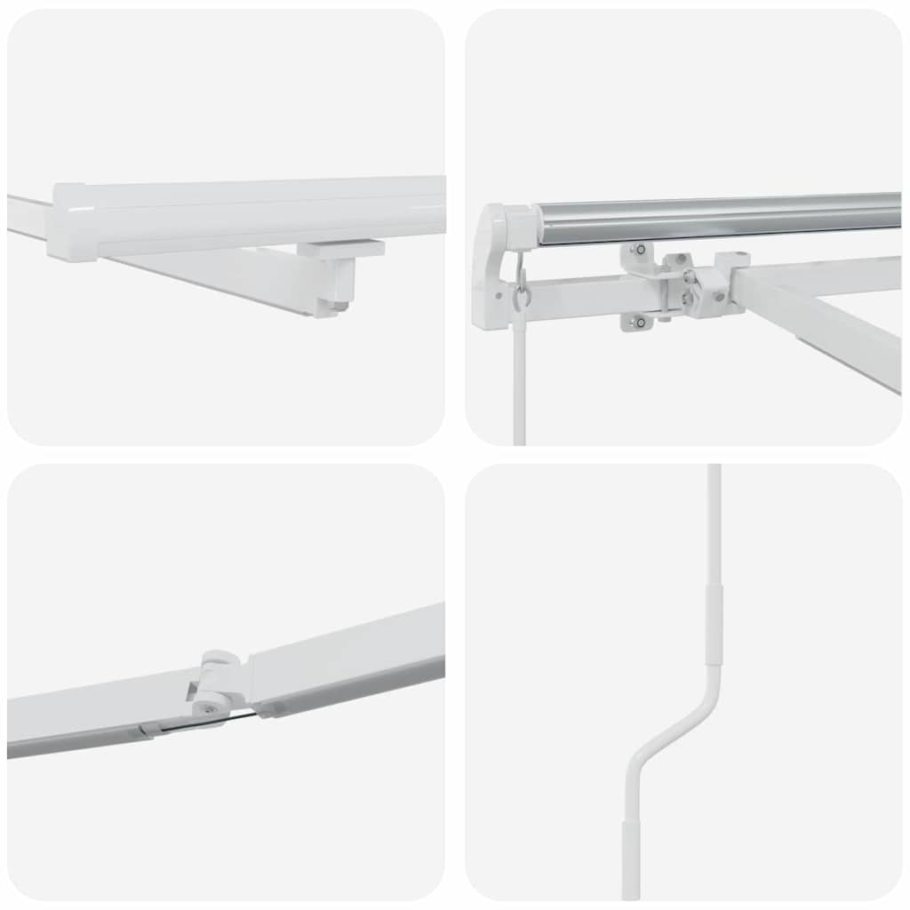 Struttura della tenda Bianco 450 × 350 cm Alluminio