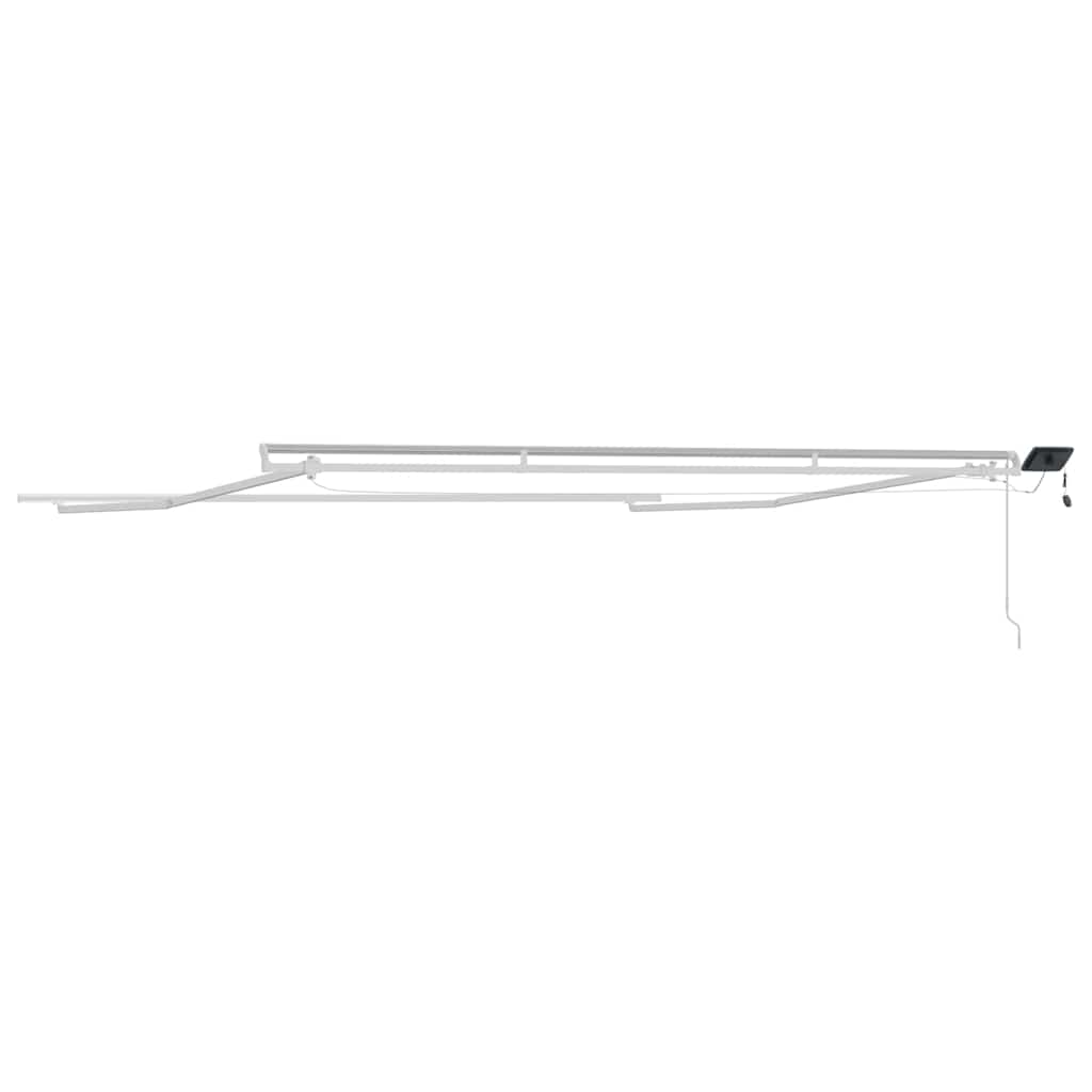 Tenda da Sole con Bianco 4,5 × 3,5 m Metallo - homemem39
