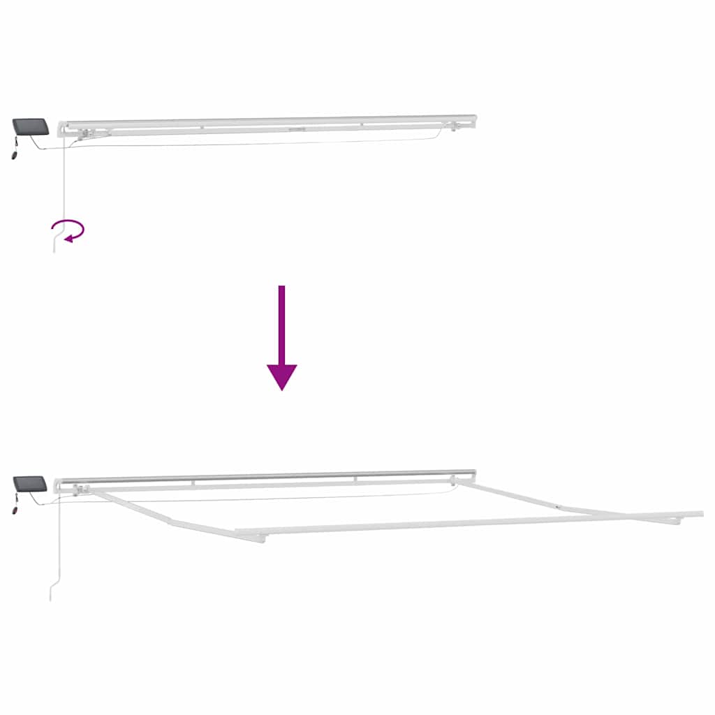 Struttura della tenda Bianco 450 × 350 cm Alluminio