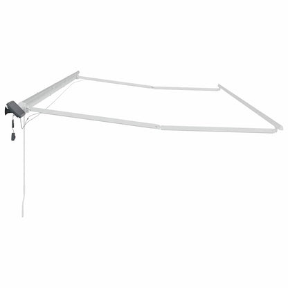 Tenda da Sole con Bianco 6 × 3,5 m Metallo - homemem39