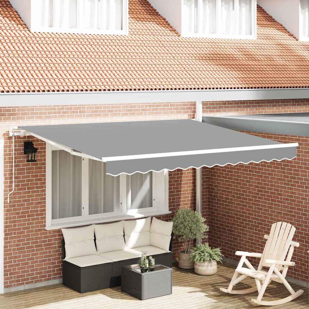 Tenda da Sole Bianco 3 x 2,5 m Metallo - homemem39