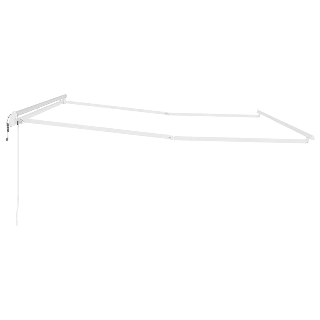 Tenda da Sole Bianco 4,5 × 3 m Metallo - homemem39