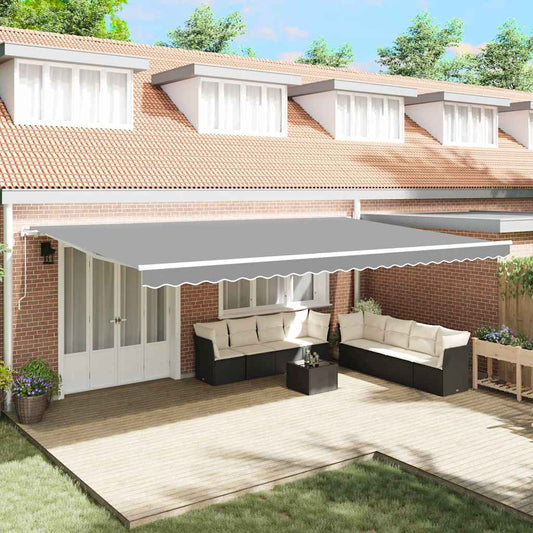 Tenda da Sole Bianco 6 x 3 m Metallo - homemem39