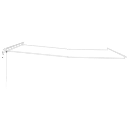 Tenda da Sole Bianco 4,5 × 3,5 m Metallo - homemem39