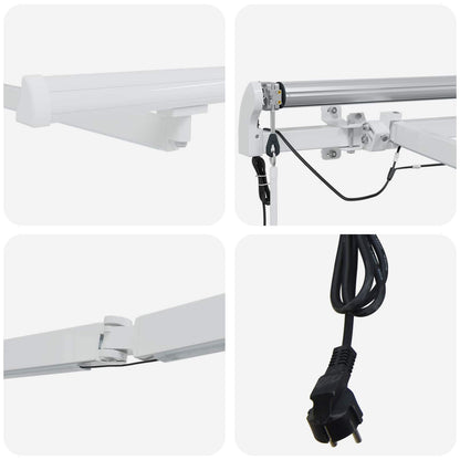 Telaio tenda da sole elettrico con LED e sensore 4 x 3,5 m