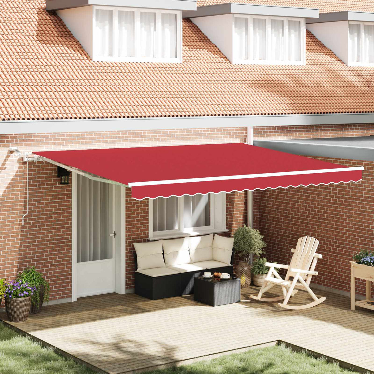 Telaio tenda da sole elettrico con LED e sensore 4 x 3,5 m