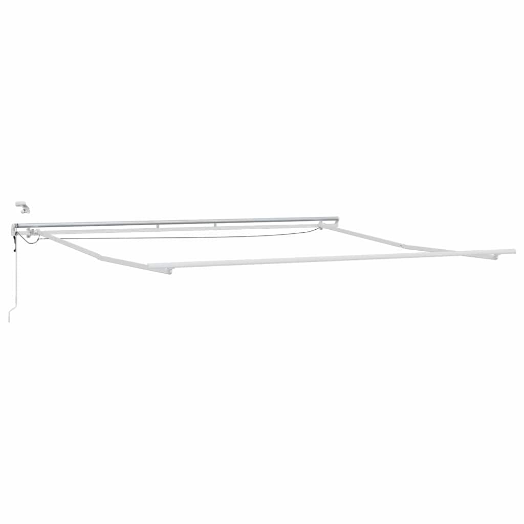Tenda da Sole Bianco 5 × 3,5 m Metallo - homemem39