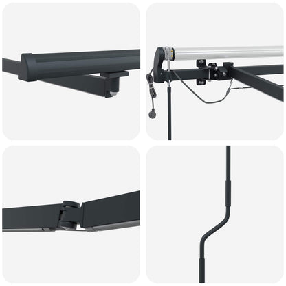 Telaio tenda da sole elettrico con LED e sensore 3,5 x 2,5 m