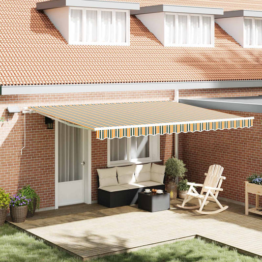 Telaio tenda da sole elettrico con LED e sensore 5 x 3 m
