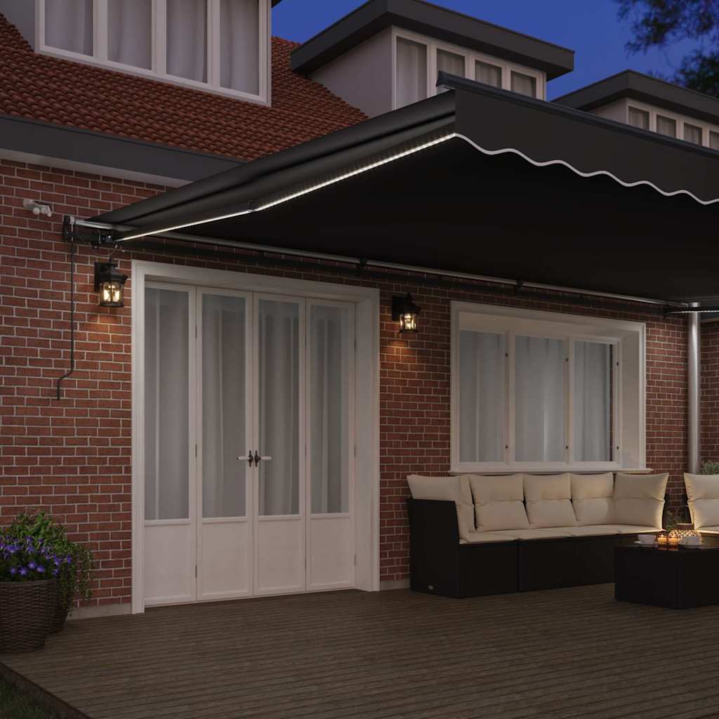 Tenda da Sole con Antracite 6 × 3,5 m Metallo - homemem39