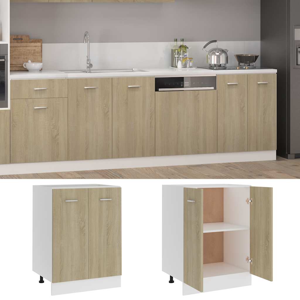 Armadio Inferiore “Lyon” Rovere Sonoma 60x46x81,5 cm | homemem39