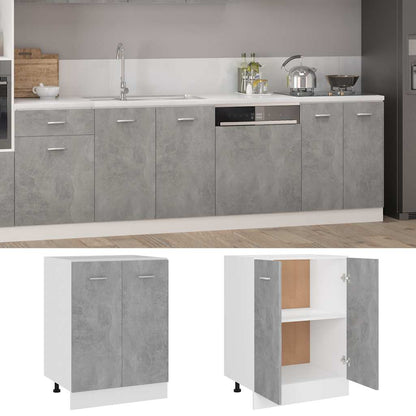 Armadio Inferiore “Lyon” Grigio Cemento 60x46x81,5cm