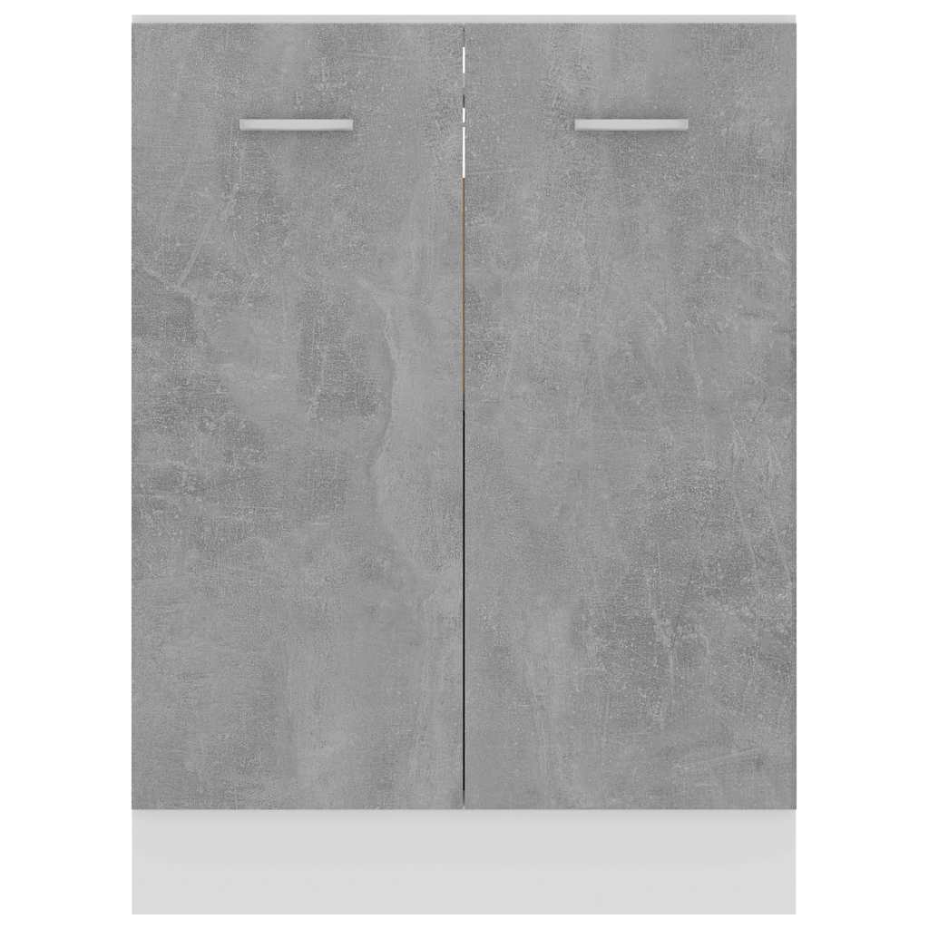 Armadio Inferiore “Lyon” Grigio Cemento 60x46x81,5cm | homemem39