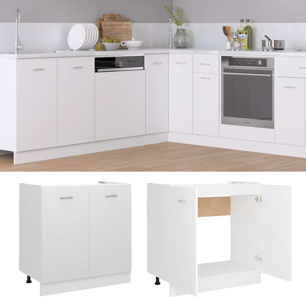 Mobile Sottolavello “Lyon” Bianco 80x46x81,5 cm