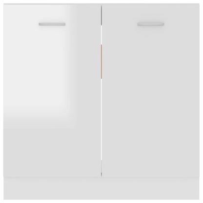 Mobile Sottolavello “Lyon” Bianco Lucido 80x46x81,5 - homemem39