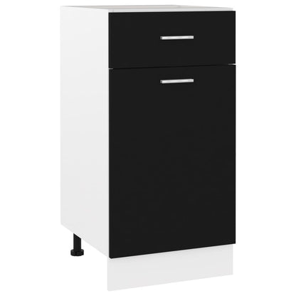 Armadio Inferiore Cassetto “Lyon” Nero 40x46x81,5cm