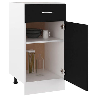 Armadio Inferiore Cassetto “Lyon” Nero 40x46x81,5cm