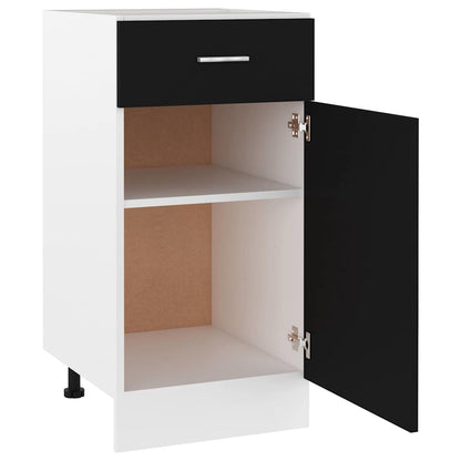 Armadio Inferiore Cassetto “Lyon” Nero 40x46x81,5cm