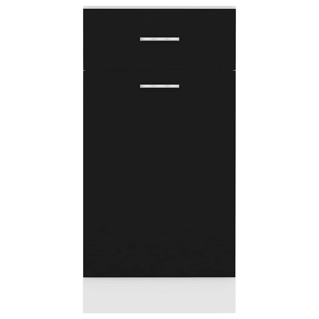 Armadio Inferiore Cassetto “Lyon” Nero 40x46x81,5cm