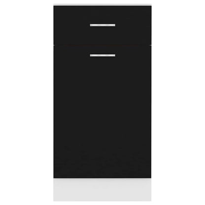 Armadio Inferiore Cassetto “Lyon” Nero 40x46x81,5cm