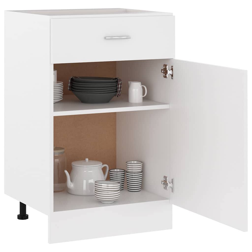 Armadio con Cassetto “Lyon” Bianco 50x46x81,5 cm