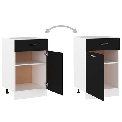 Armadio con Cassetto “Lyon” Nero 50x46x81,5 cm