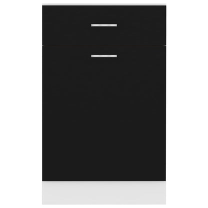 Armadio con Cassetto “Lyon” Nero 50x46x81,5 cm - homemem39