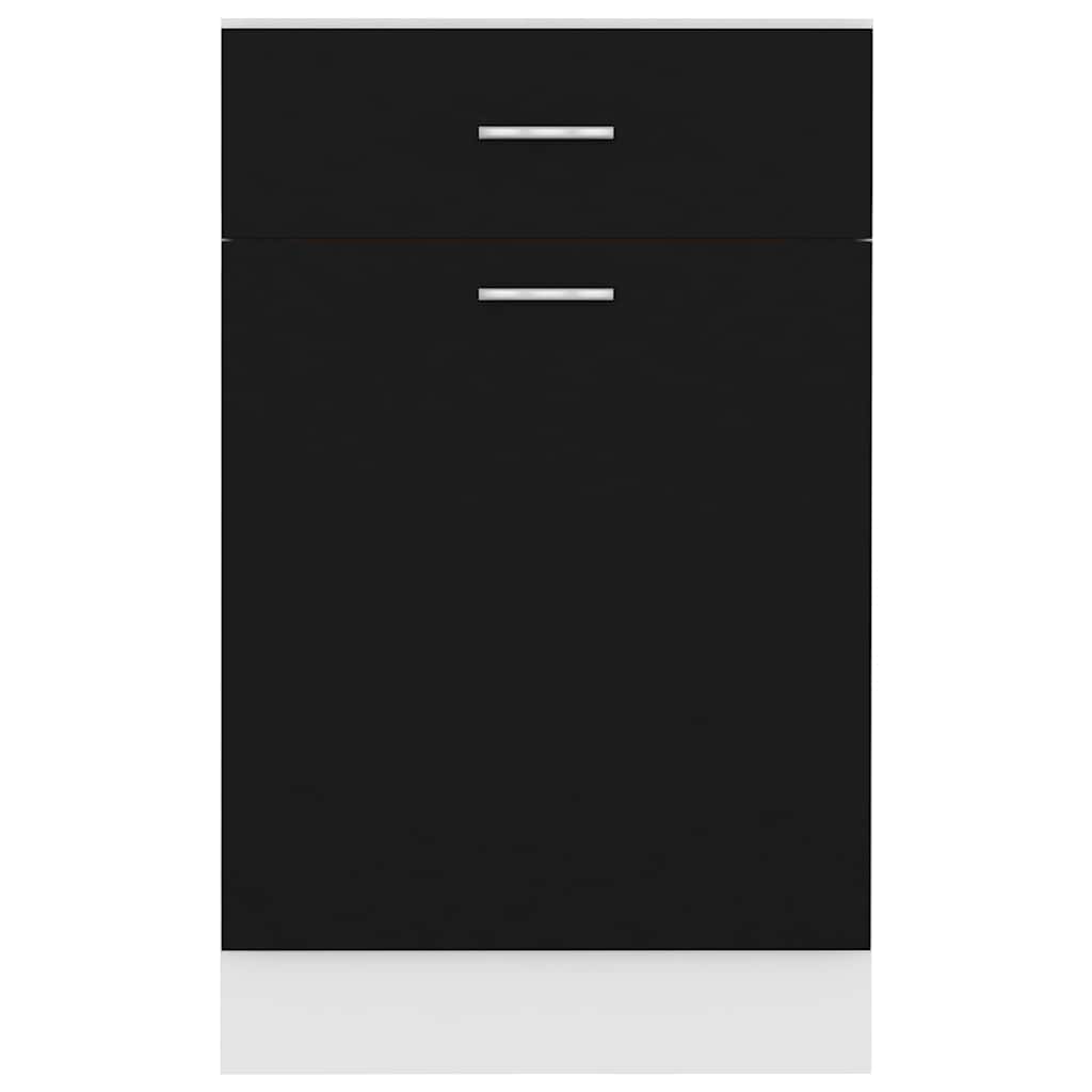 Armadio con Cassetto “Lyon” Nero 50x46x81,5 cm
