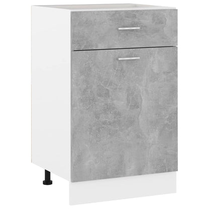 Armadio Inferiore Cassetto “Lyon” Grigio Cemento 50x46x81,5