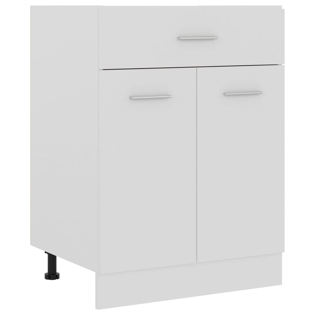 Armadio Inferiore con Cassetto “Lyon” Bianco 60x46x81,5 cm