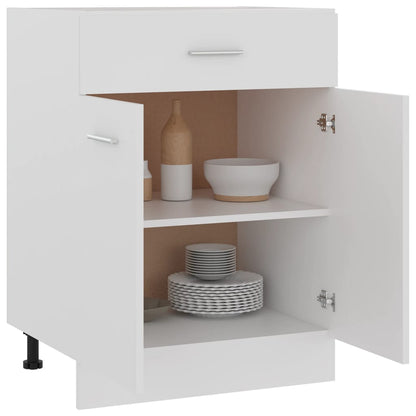 Armadio Inferiore con Cassetto “Lyon” Bianco 60x46x81,5 cm