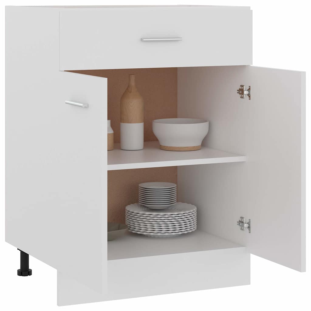 Armadio Inferiore con Cassetto “Lyon” Bianco 60x46x81,5 cm
