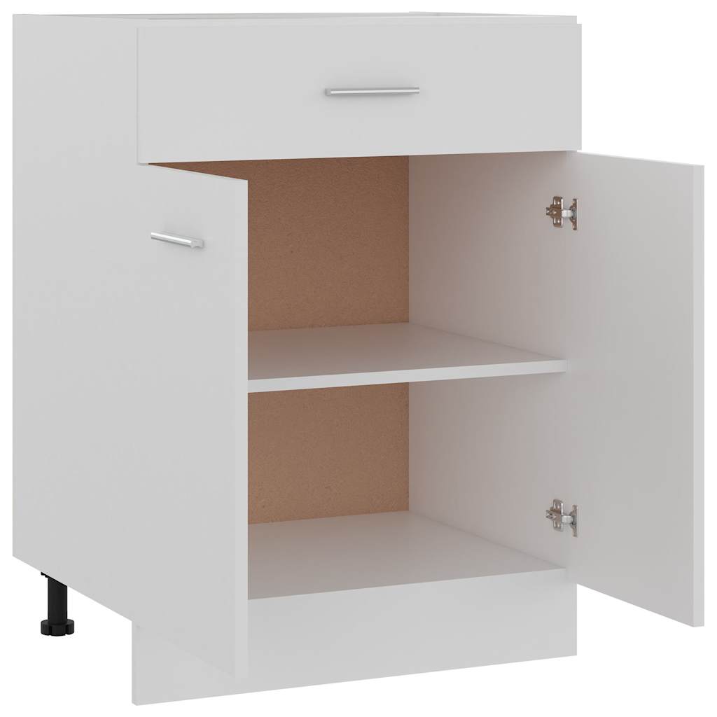 Armadio Inferiore con Cassetto “Lyon” Bianco 60x46x81,5 cm