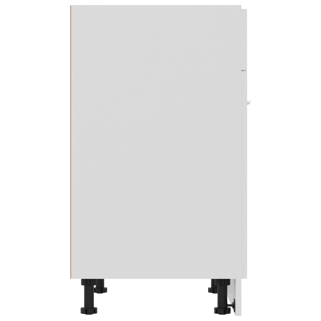Armadio Inferiore con Cassetto “Lyon” Bianco 60x46x81,5 cm | homemem39