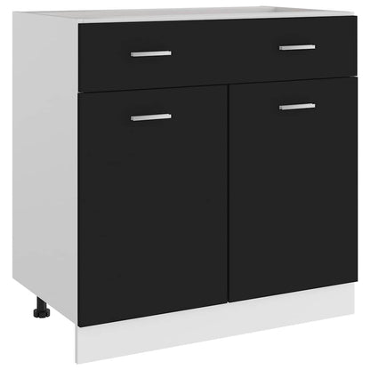 Mobile Inferiore Cassetto “Lyon” Nero 80x46x81,5 cm