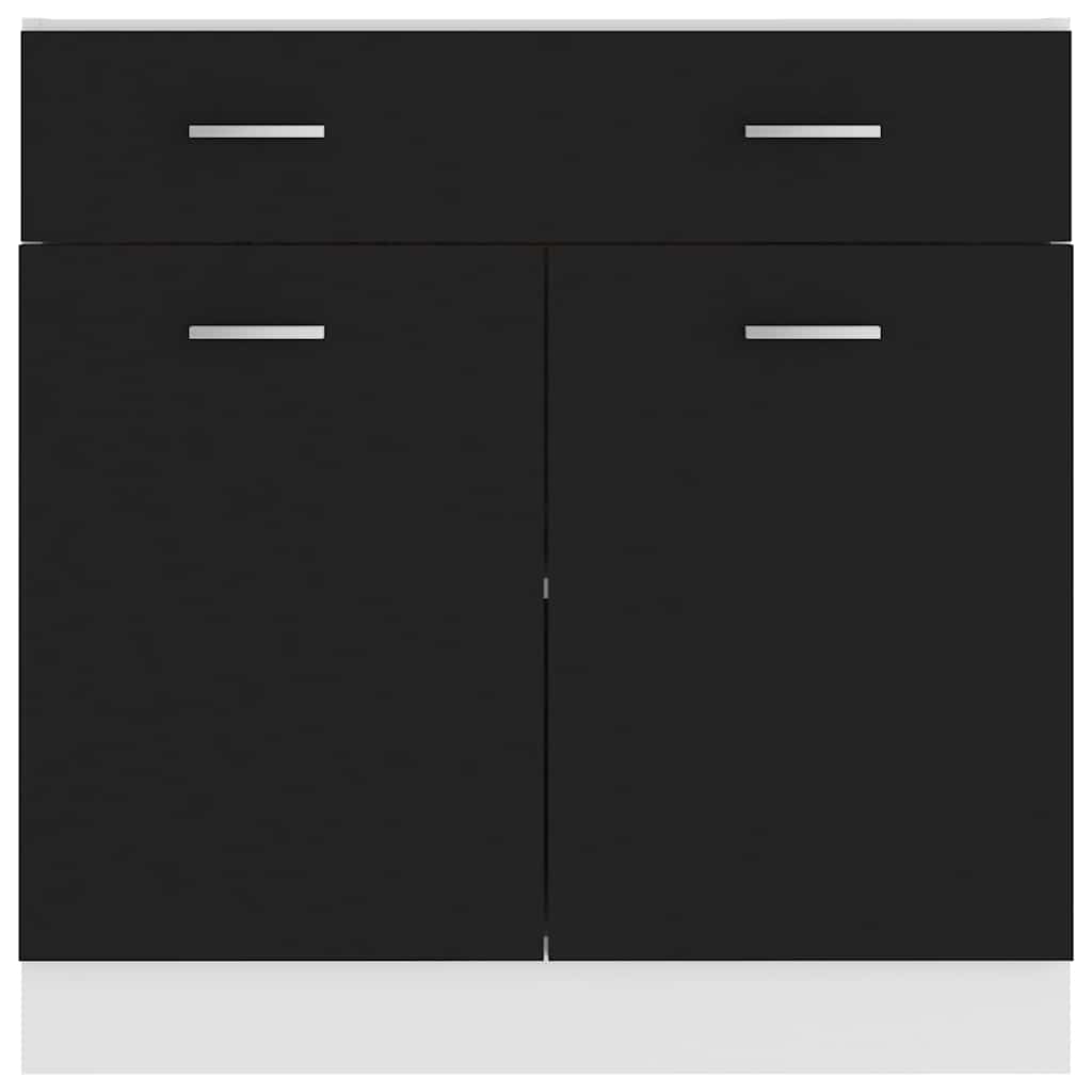 Mobile Inferiore Cassetto “Lyon” Nero 80x46x81,5 cm