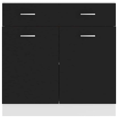 Mobile Inferiore Cassetto “Lyon” Nero 80x46x81,5 cm