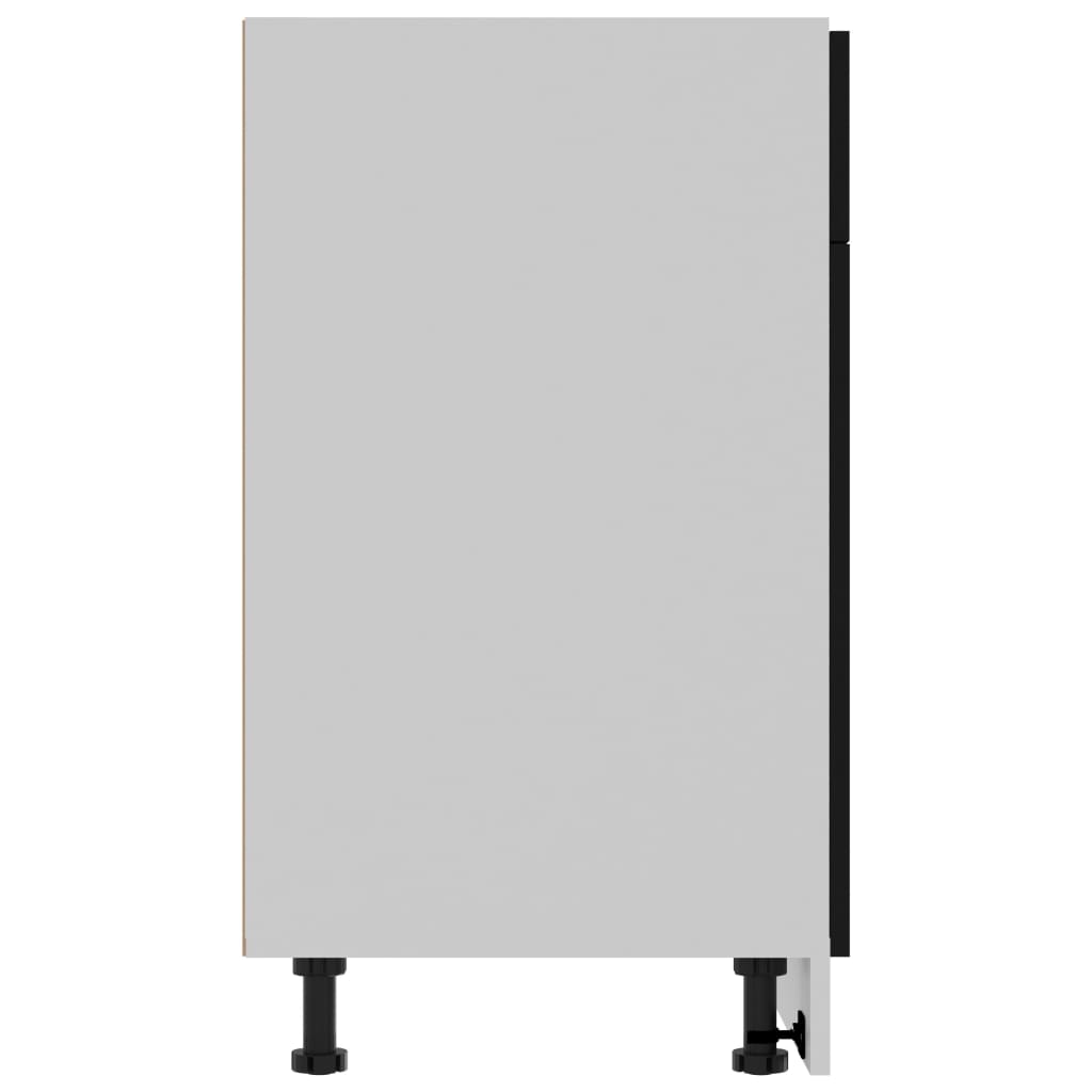 Mobile Inferiore Cassetto “Lyon” Nero 80x46x81,5 cm - homemem39